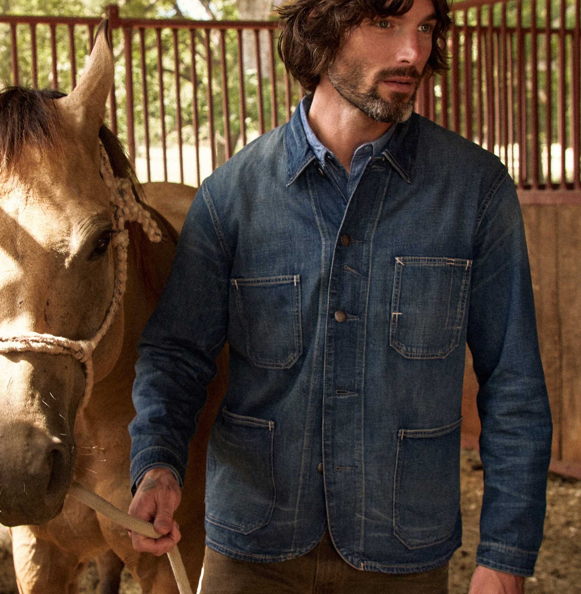 
                          Denim Engineer Jacket - Torrington Wash - RRL - STAG Provisions - Outerwear - Coat / Jacket
                        
