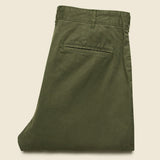 Standard Pleated Chino - Olive - Alex Mill - STAG Provisions - Pants - Twill
