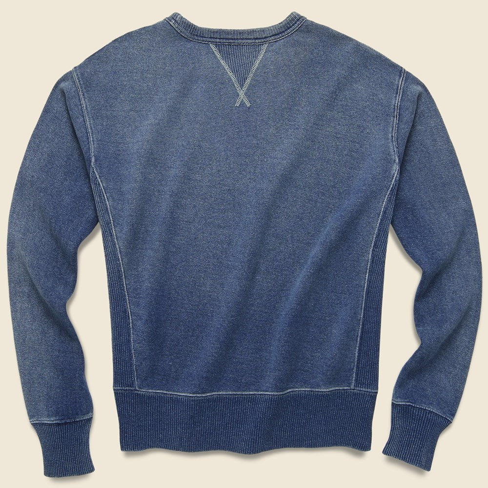 
                          French Terry Sweatshirt - Washed Indigo - RRL - STAG Provisions - Tops - Fleece / Sweatshirt
                        