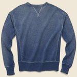 French Terry Sweatshirt - Washed Indigo - RRL - STAG Provisions - Tops - Fleece / Sweatshirt