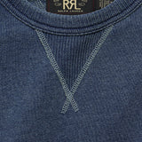 French Terry Sweatshirt - Washed Indigo - RRL - STAG Provisions - Tops - Fleece / Sweatshirt