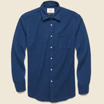 Flannel Teca Shirt - Blue - Portuguese Flannel - STAG Provisions - Tops - L/S Woven - Solid