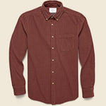 Corduroy Lobo Shirt - Bordeaux - Portuguese Flannel - STAG Provisions - Tops - L/S Woven - Corduroy