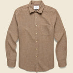 Pied Poule Shirt - Brown - Portuguese Flannel - STAG Provisions - Tops - L/S Woven - Other Pattern