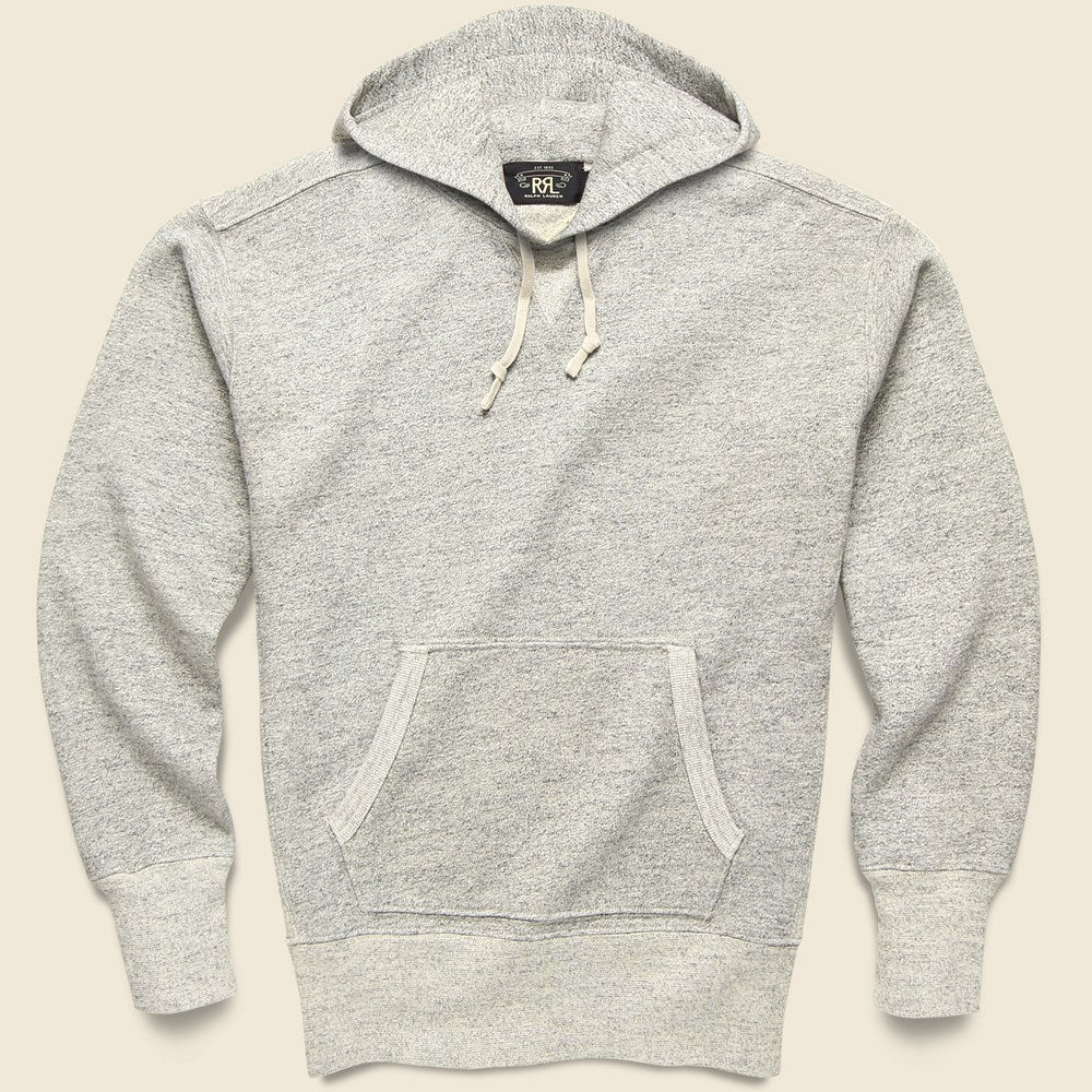 Fleece Hoodie - Grey Heather - RRL - STAG Provisions - Tops - Fleece / Sweatshirt