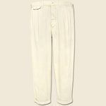 Standard Pleated Chino - Oat Milk - Alex Mill - STAG Provisions - Pants - Twill