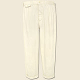 Standard Pleated Chino - Oat Milk - Alex Mill - STAG Provisions - Pants - Twill