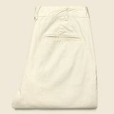 Standard Pleated Chino - Oat Milk - Alex Mill - STAG Provisions - Pants - Twill