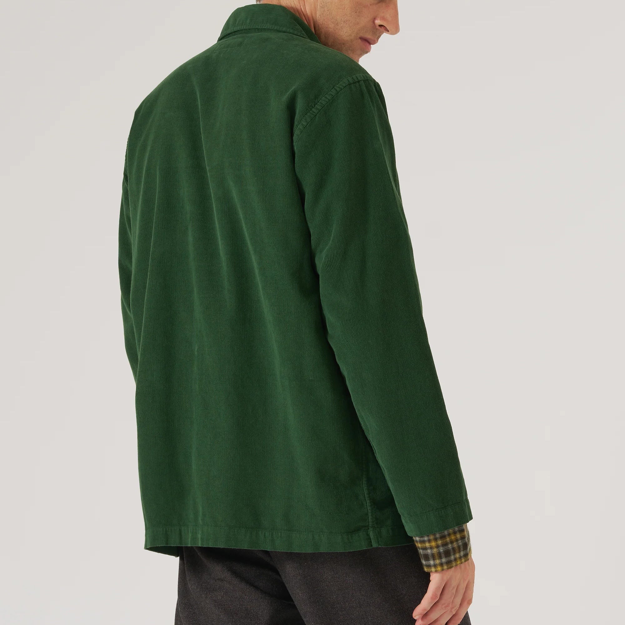 Fine Cord Bakers Overshirt - Green - Universal Works - STAG Provisions - Tops - L/S Woven - Overshirt
