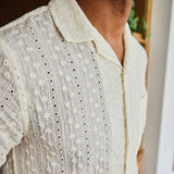 Piros Camp Shirt - White - Portuguese Flannel - STAG Provisions - Tops - S/S Woven - Other Pattern