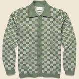 Zig Criss Cross Cardigan - Green - Far Afield - STAG Provisions - Tops - Sweater