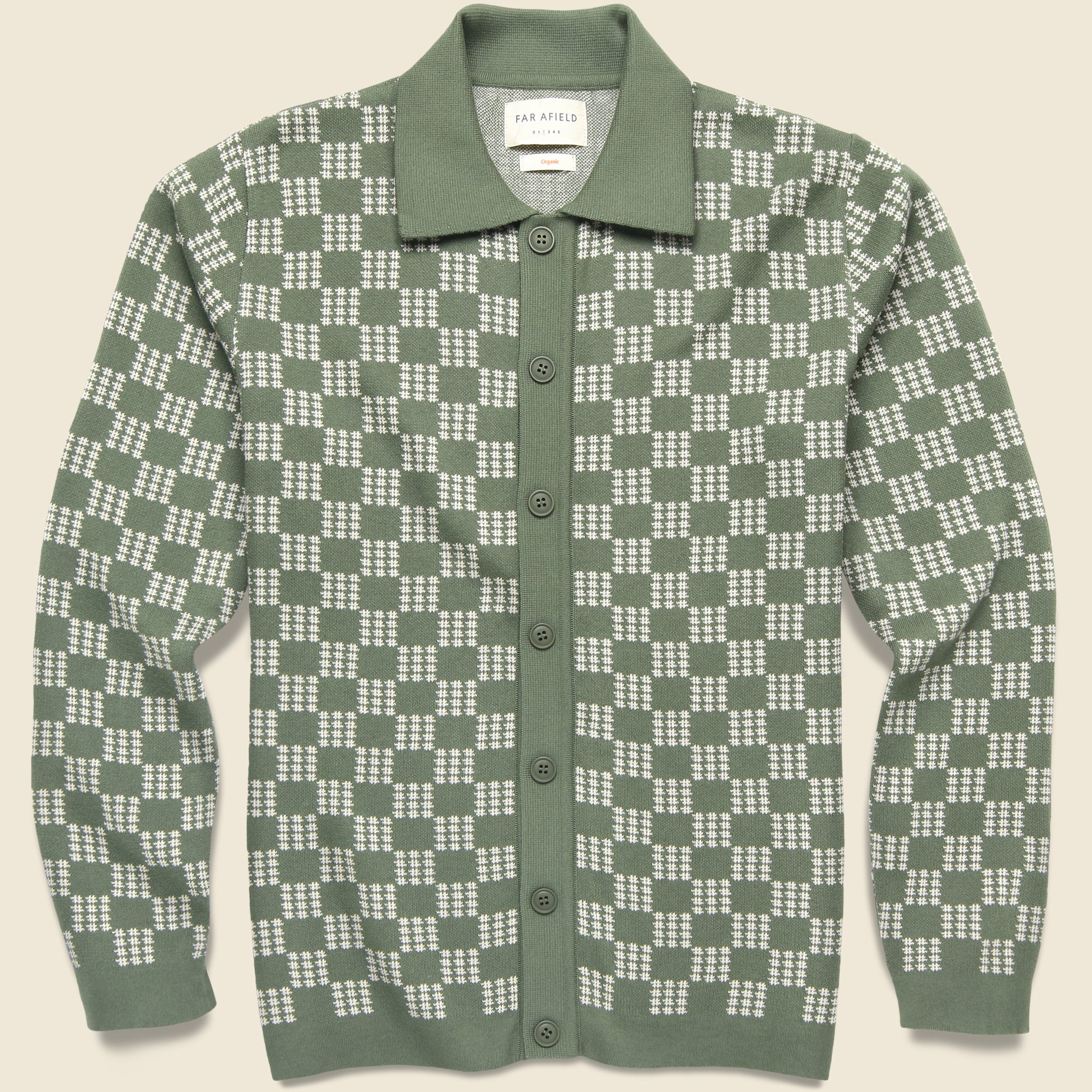 Zig Criss Cross Cardigan - Green - Far Afield - STAG Provisions - Tops - Sweater