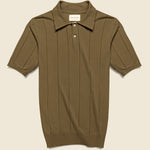 Knit Jacobs Polo - Desert Palm Brown - Far Afield - STAG Provisions - Tops - S/S Knit