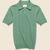 Knit Jacobs Polo - Frosty Green - Far Afield - STAG Provisions - Tops - S/S Knit