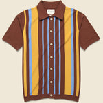 Margate Stripe Cardigan - Brown/Multi - Far Afield - STAG Provisions - Tops - S/S Knit