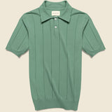 Knit Jacobs Polo - Comfrey Green - Far Afield - STAG Provisions - Tops - S/S Knit