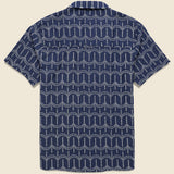 Stachio Shirt - Palm Tree Navy - Far Afield - STAG Provisions - Tops - S/S Woven - Other Pattern