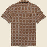 Stachio Shirt - Palm Tree Brown - Far Afield - STAG Provisions - Tops - S/S Woven - Other Pattern