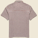 Busey Shirt - Dobby Check Red - Far Afield - STAG Provisions - Tops - S/S Woven - Plaid