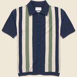 Velzy Cardigan - Navy/Green - Far Afield - STAG Provisions - Tops - S/S Knit