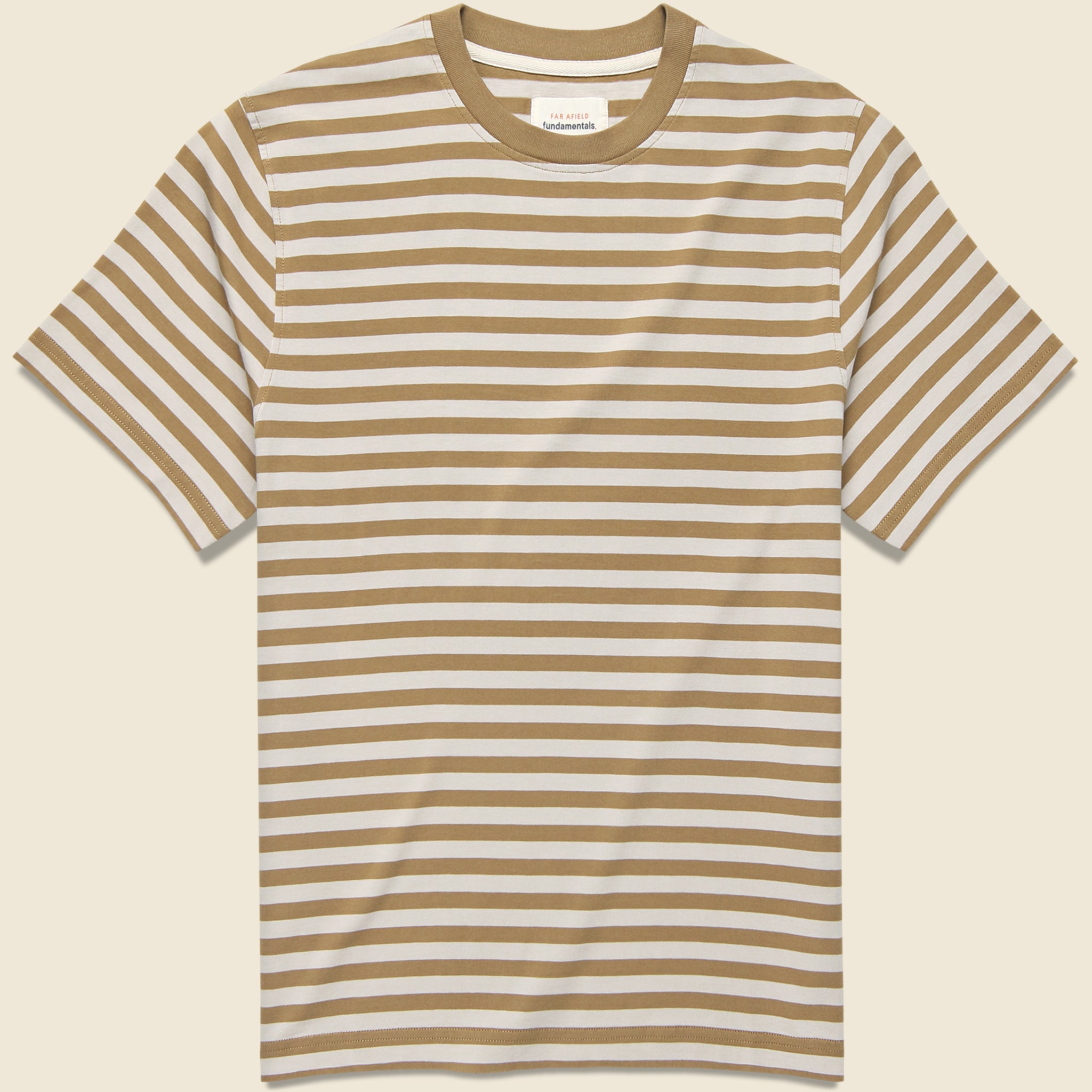Breton Stripe Tee - Sand/Cornstalk - Far Afield - STAG Provisions - Tops - S/S Tee