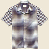Busey Shirt - White Dobby Check - Far Afield - STAG Provisions - Tops - S/S Woven - Plaid