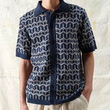 Zig Cardigan - Palm Tree Navy - Far Afield - STAG Provisions - Tops - S/S Knit