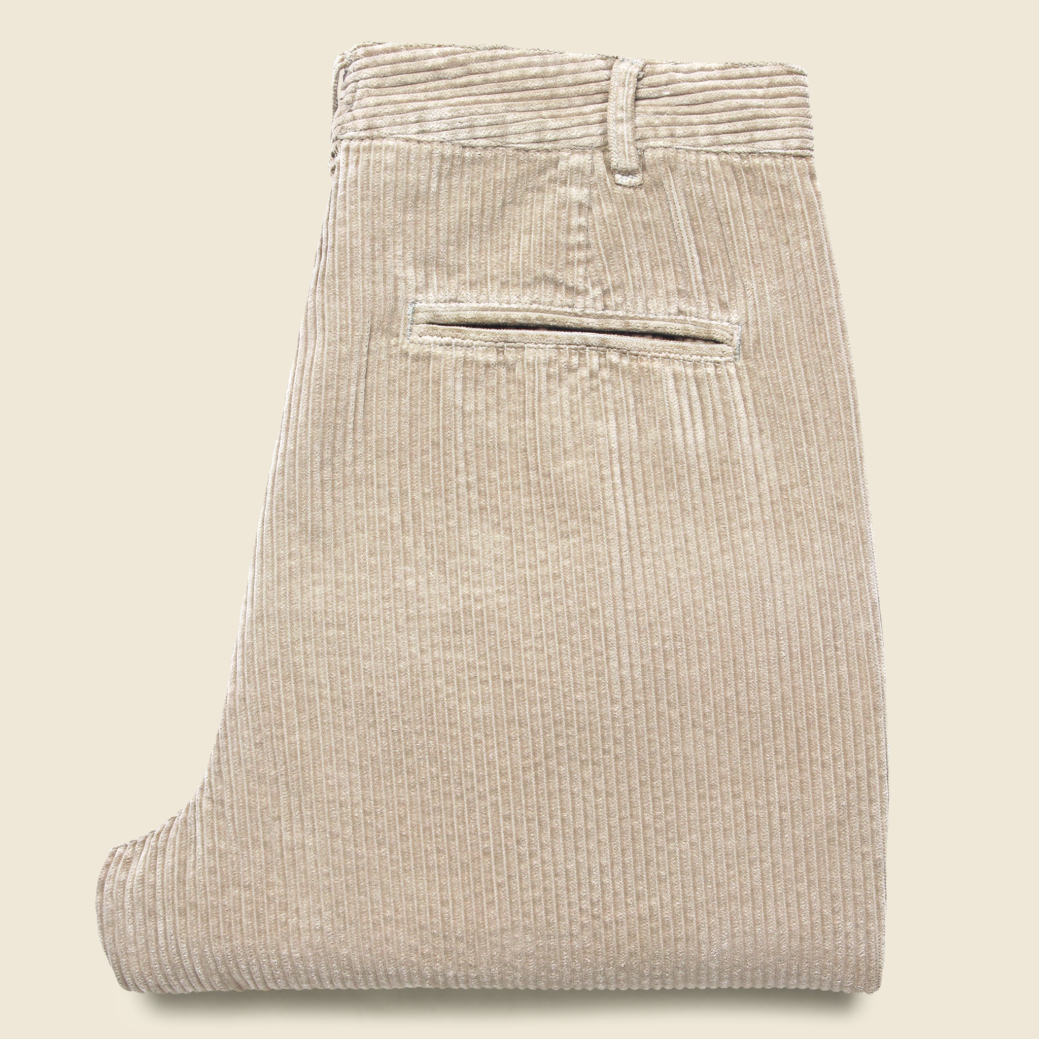 Corduroy Pleated Pant - Cloud Grey - Alex Mill - STAG Provisions - Pants - Corduroy