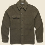 Boiled Wool Work Jacket - Heather Olive - Alex Mill - STAG Provisions - Outerwear - Coat / Jacket