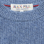 Cashmere Jordan Sweater - Dusty Blue - Alex Mill - STAG Provisions - Tops - Sweater