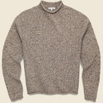 Tweed Roll Neck Sweater - Marled Cedar - Alex Mill - STAG Provisions - Tops - Sweater