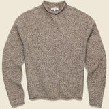 Tweed Roll Neck Sweater - Marled Cedar - Alex Mill - STAG Provisions - Tops - Sweater