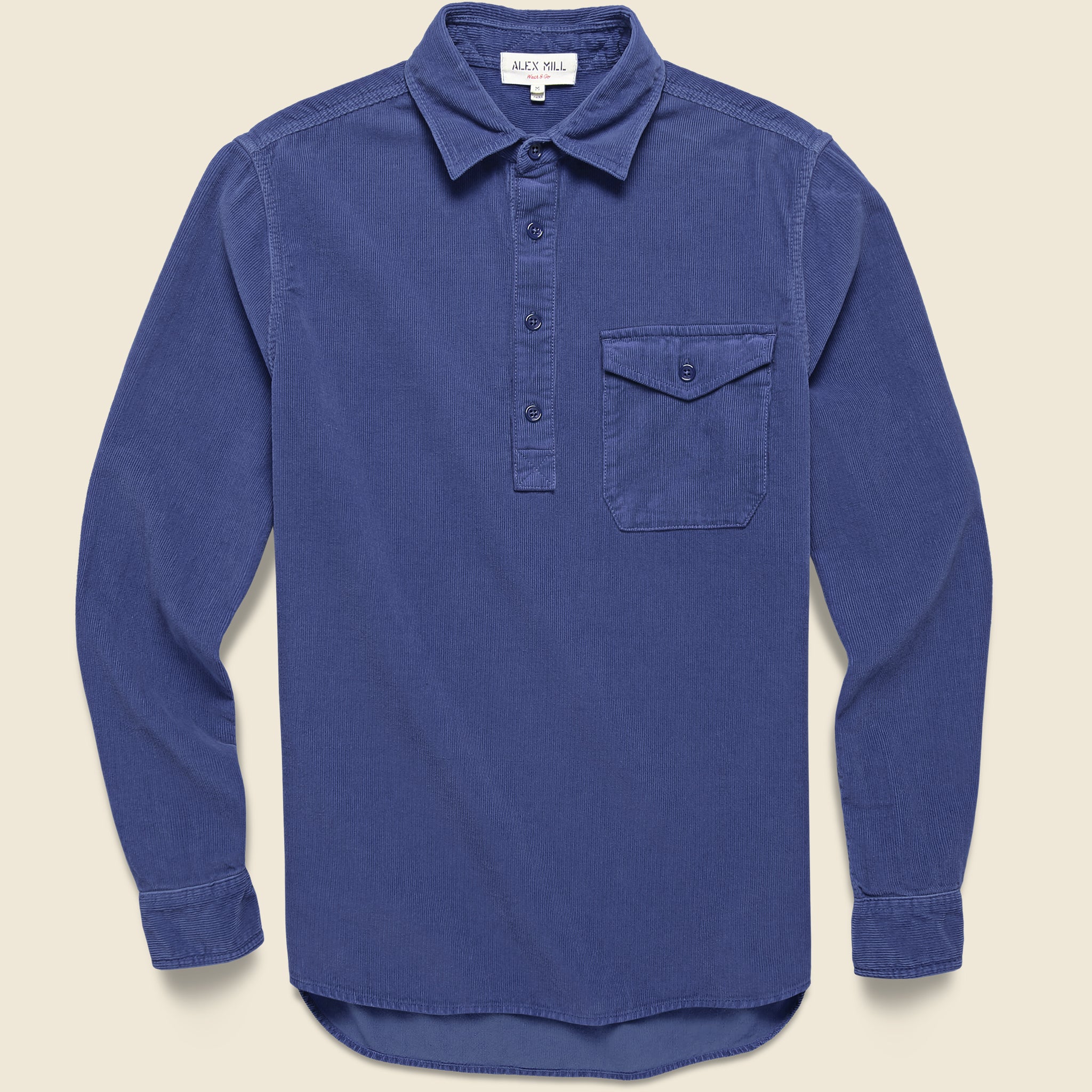 Popover Cord Shirt - Iris - Alex Mill - STAG Provisions - Tops - L/S Woven - Corduroy