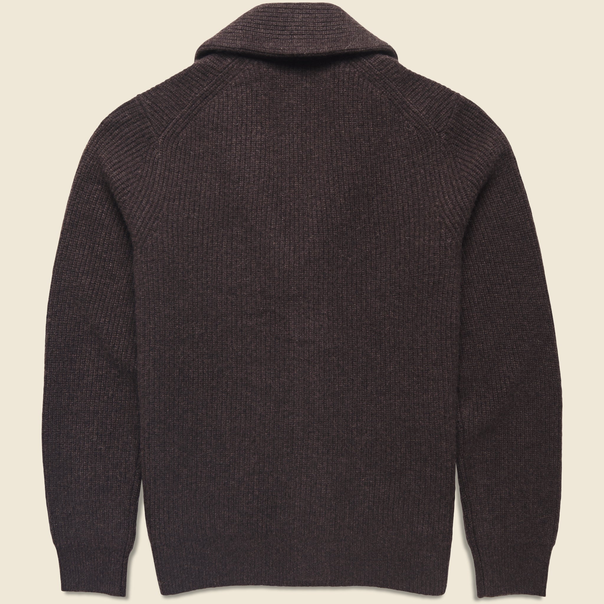 
                          Shawl Collar Cashmere Sweater - Compost
                        