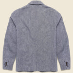 Striped Cotton Linen Mercer Blazer - Navy/Blue/Ivory - Alex Mill - STAG Provisions - Suiting - Sport Coat