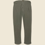 Standard Pleated Chino - Olive Grey - Alex Mill - STAG Provisions - Pants - Twill