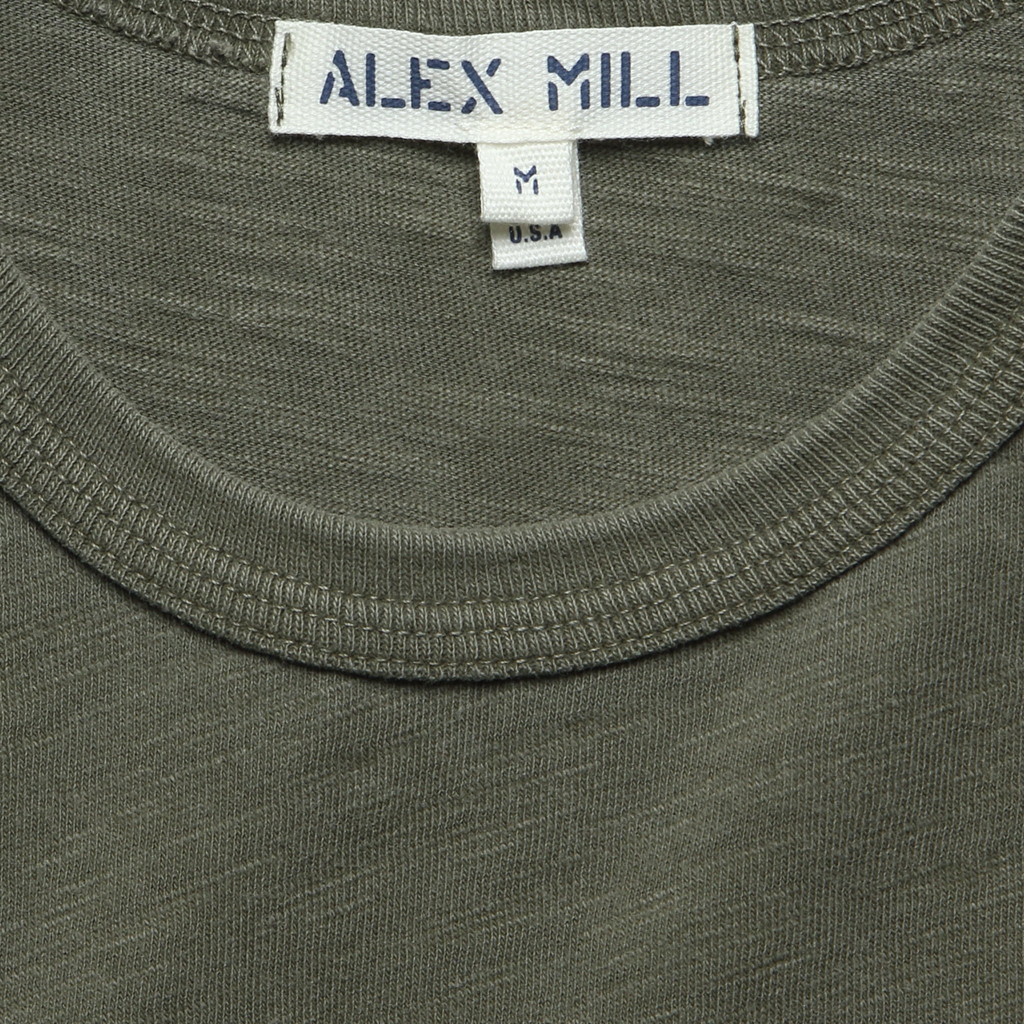 
                          Standard Crew Tee - Olive Grey - Alex Mill - STAG Provisions - Tops - S/S Tee
                        