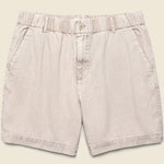 7" Herringbone Pull-On Shorts - Faded Grey - Alex Mill - STAG Provisions - Shorts - Solid