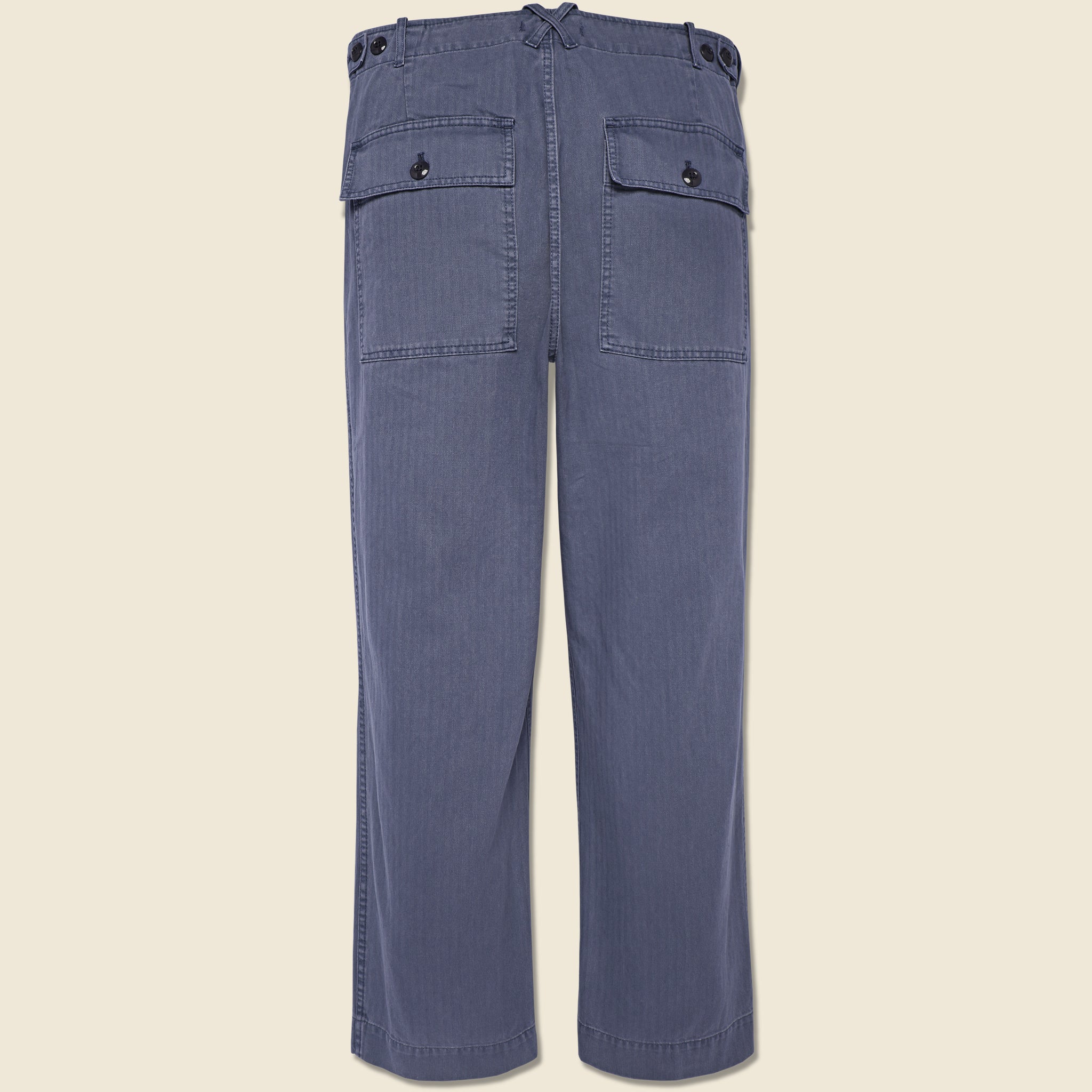 Herringbone Field Pant - Blue - Alex Mill - STAG Provisions - Pants - Twill
