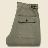 Herringbone Field Pant - Olive - Alex Mill - STAG Provisions - Pants - Twill