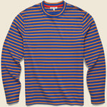 Long Sleeve Stripe Tee - Blue/Turmeric - Alex Mill - STAG Provisions - Tops - L/S Knit