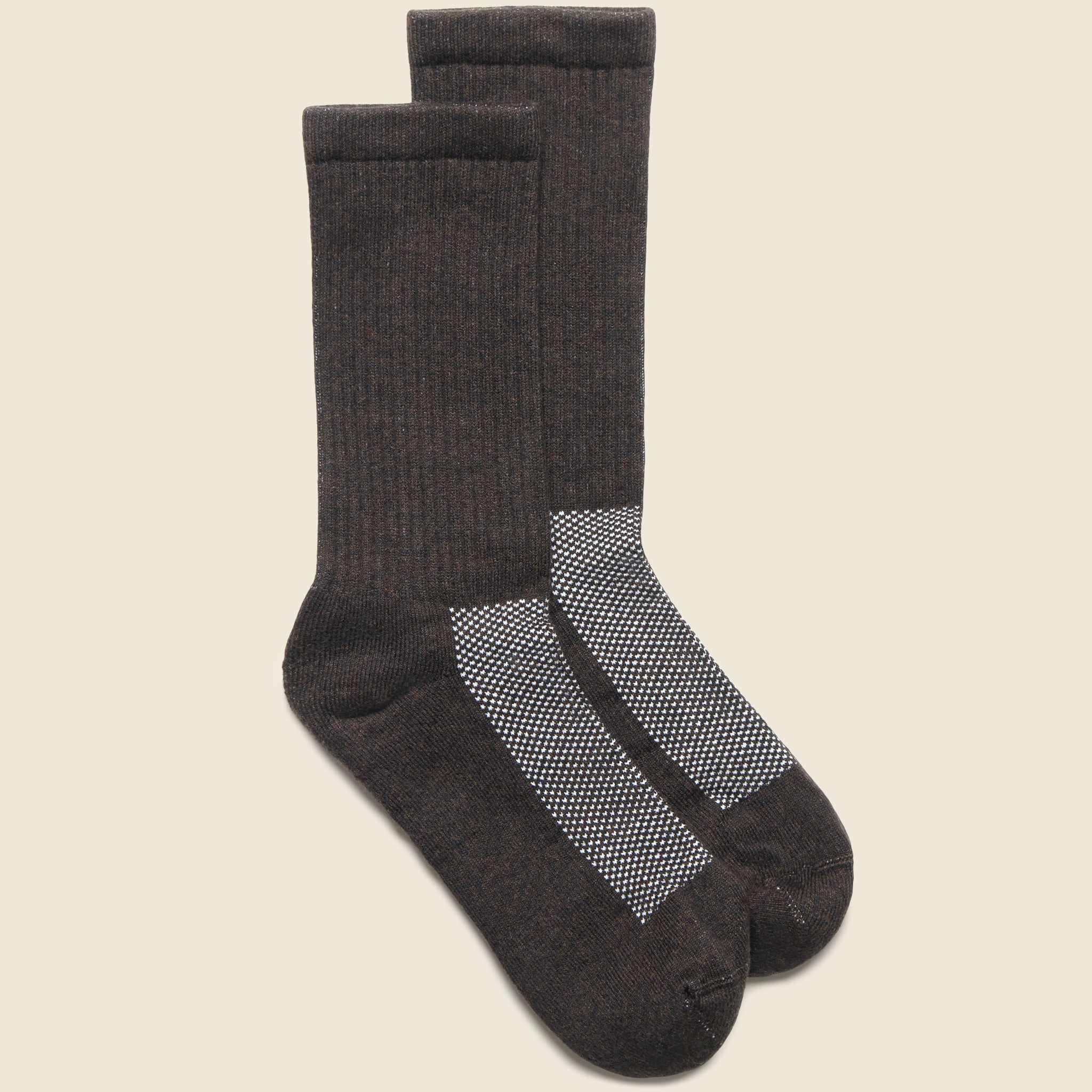 Statement Crew Sock - Brown - American Trench - STAG Provisions - Accessories - Socks