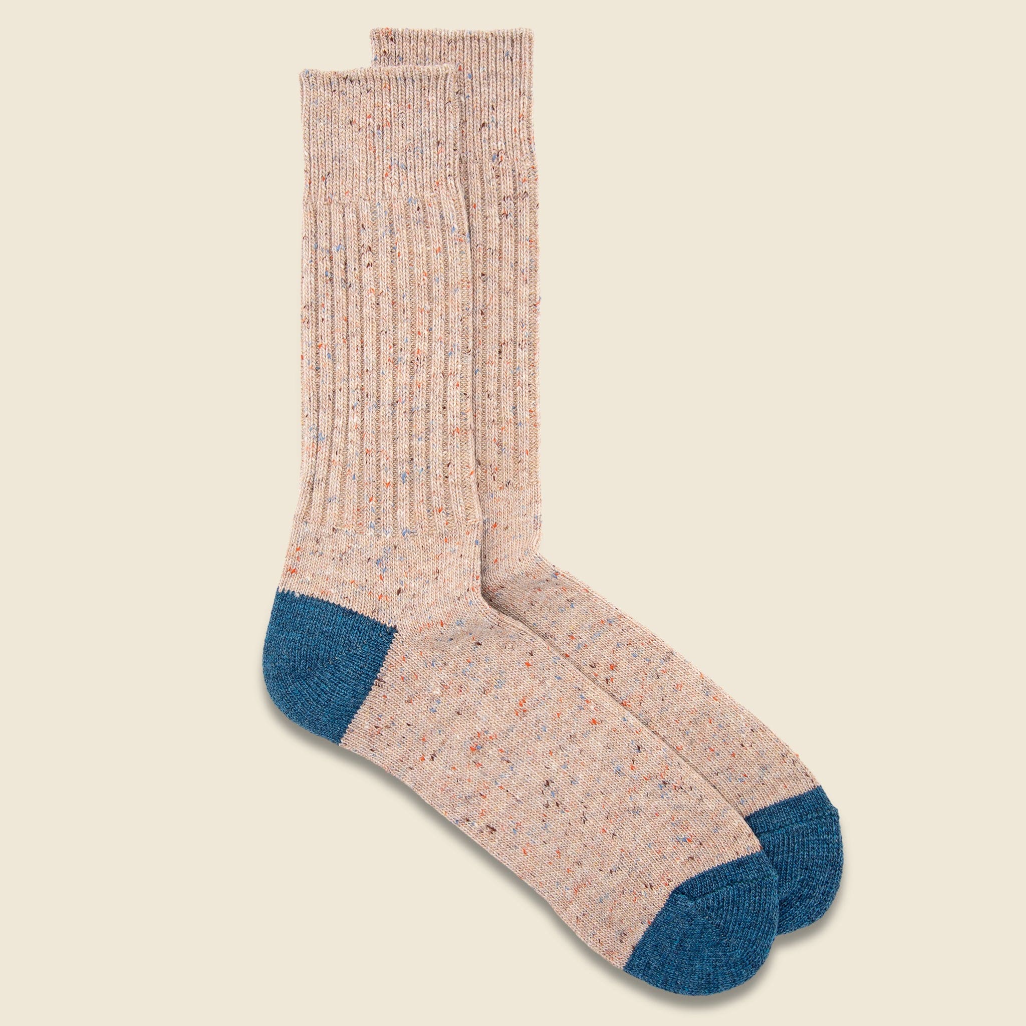Tweed Nep Crew Sock - Oatmeal - Anonymous Ism - STAG Provisions - Accessories - Socks