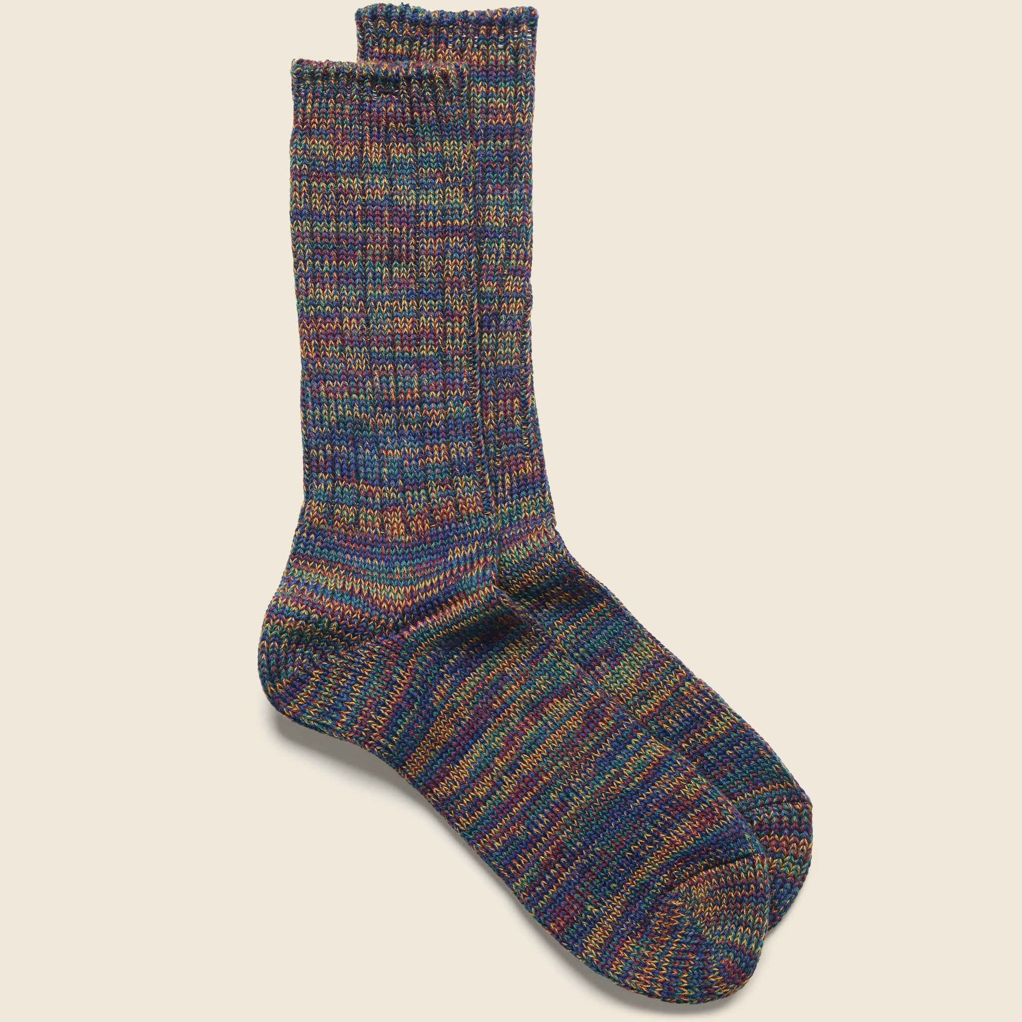5 Color Mix Crew Sock - Wine - Anonymous Ism - STAG Provisions - Accessories - Socks