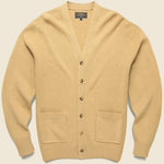 Elbow Patch Cardigan - Beige - BEAMS+ - STAG Provisions - Tops - Sweater