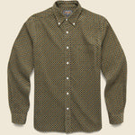 Corduroy Print Shirt - Brown - BEAMS+ - STAG Provisions - Tops - L/S Woven - Corduroy