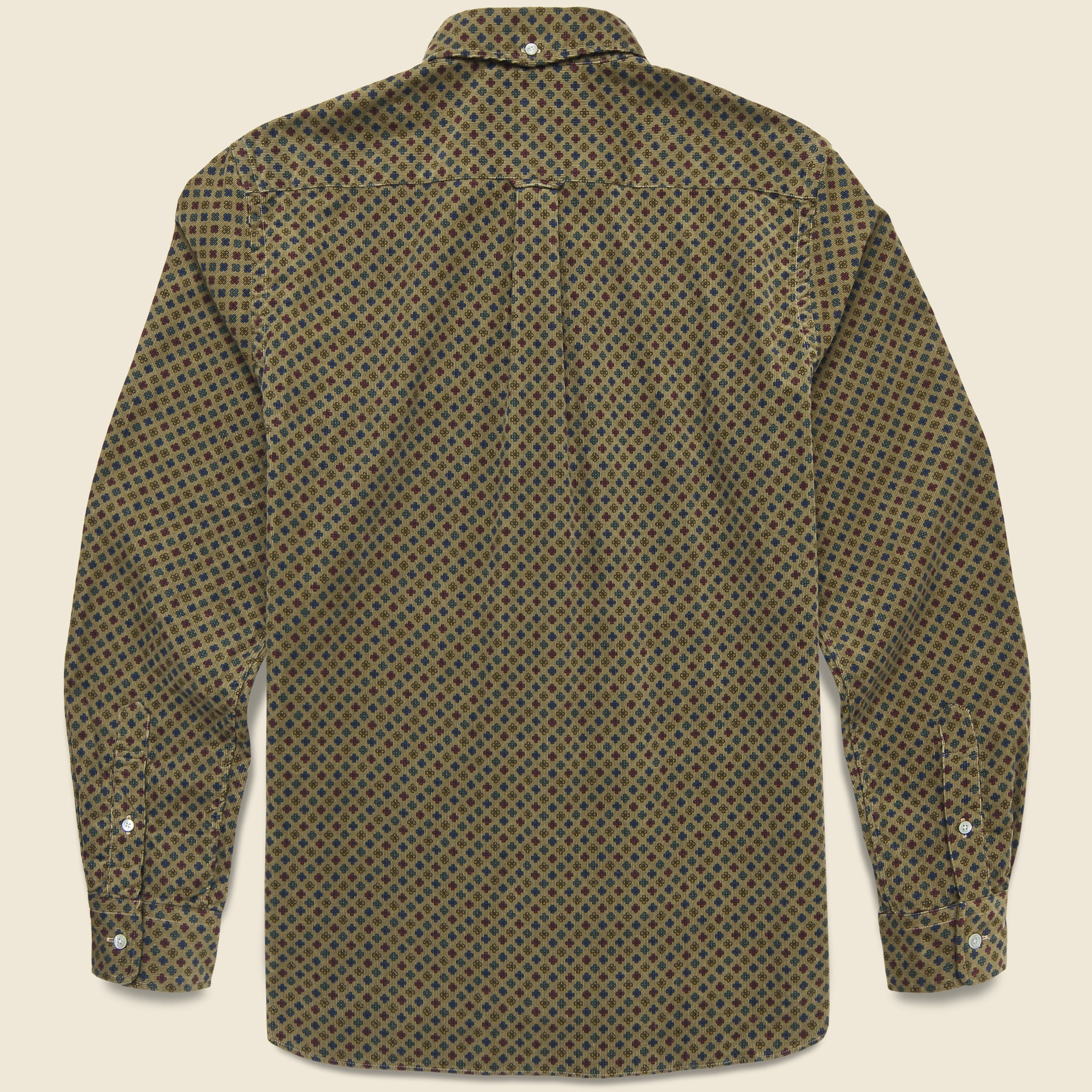 Corduroy Print Shirt - Brown - BEAMS+ - STAG Provisions - Tops - L/S Woven - Corduroy