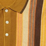 Striped Knit Sweater Polo - Mustard - BEAMS+ - STAG Provisions - Tops - Sweater