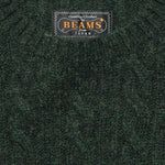Cable Crewneck Sweater - Green - BEAMS+ - STAG Provisions - Tops - Sweater