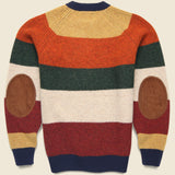 Multi Stripe 5G Crewneck Sweater - Multi-23F - BEAMS+ - STAG Provisions - Tops - Sweater